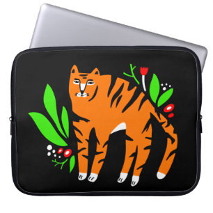 Tigre en fleurs Sac électronique