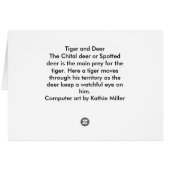 Tigre et cerf (Dos Horizontal)