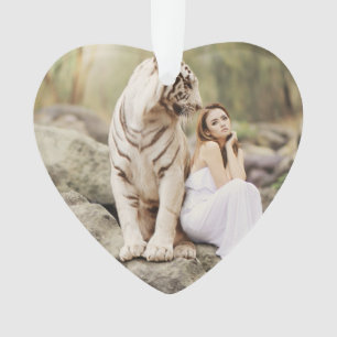 Tigre et dame du Bengale