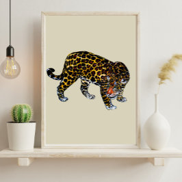 Tigre Graffiti wild life Poster