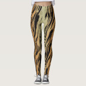 Tigre Imprimer Leggings de Yoga (Devant)