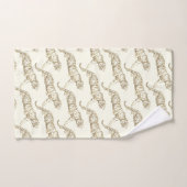 Tigre ivoire Beige Or Moderne (Serviette à main)