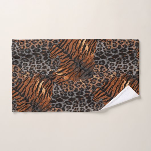 Tigre léopard tendance (Serviette à main)