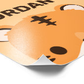 Tigre mignon avec impression de photo de nom perso (Coin)