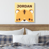 Tigre Mignon avec Impression sur Toile de Nom Pers (Insitu(Chambre))