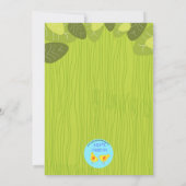 Tigre mignon dans la jungle invitation fête d'anni (Dos)
