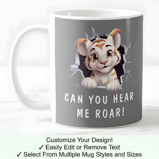 Tigre Mignon Dans Une Tasse ! Objet Dérivé Pour Am