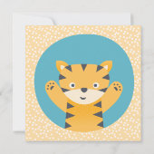 Tigre mignon - Invitation d'une fête Anniversaire  (Dos)