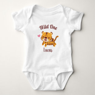 Tigre mignon, sauvageon Body bébé drôle