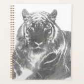 Tigre noir et blanc (Devant)