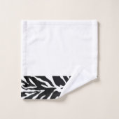 Tigre noir et blanc Imprimer Ensemble de serviette (Gant de toilette)
