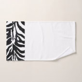 Tigre noir et blanc Imprimer Ensemble de serviette (Serviette à main)