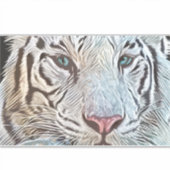 Tigre noir et blanc stickers de peau d'ordinateur  (Devant)
