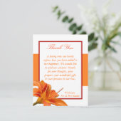 tigre orange Lilly w/Strip du carte de (Debout devant)