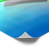 Tigre pacifique dans la Jungle de Bambou Poster (Coin)