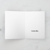 Tigre sauvage, carte d'anniversaire (Intérieur)