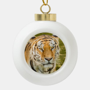tigre sur Ornement Boule en Céramique