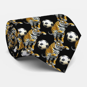 Tigre Team Sports Masque Soccer Cravate