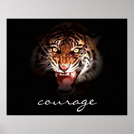 Tigre torride de Courage dans l'ombre Poster Impri (Devant)