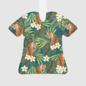 Tigre tropical Palmier hawaïen Jungle Aloha Shirt (dos)