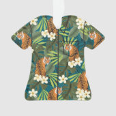 Tigre tropical Palmier hawaïen Jungle Aloha Shirt (devant)