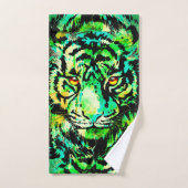 Tigre vert - Tiger - Oeuvre - Faune (Serviette à main)