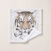 Tigre, visage de tigre, symbole 2022 (Gant de toilette)