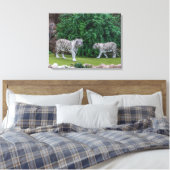 Tigres blancs afficher l'impression de toile (Insitu(Chambre))