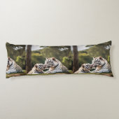Tigres Blancs Tendre – Coussin de Corps Nature Sér (Dos)
