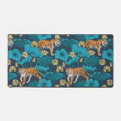 Tigres dans l'étang jaune de lotus (Recto)