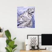 Tigres de glace impression (Bureau à domicile)
