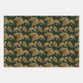 Tigres et Feuilles verts (Devant 3)