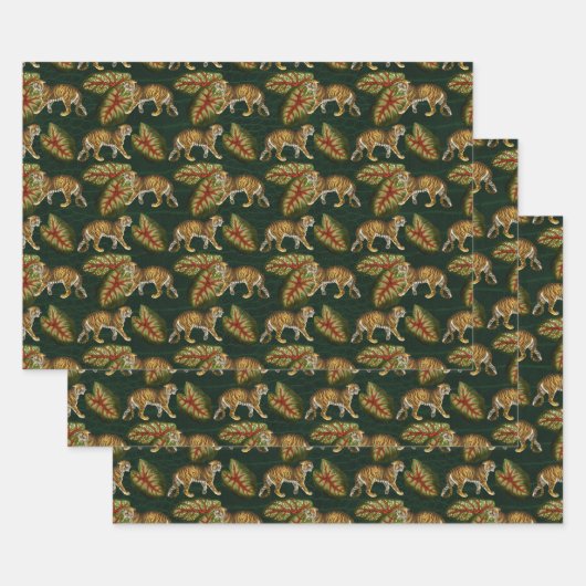 Tigres et Feuilles verts (Lot)