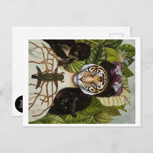 Tigresa Kahlo Briefkaart (Voorkant / Achterkant)