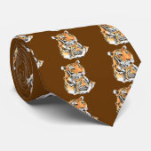 Tigress en cub stropdas (Opgerold)