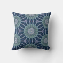 Tigrood en marineblauw geometrisch caleidoscoopmot