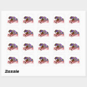 tijd 2016 Paarden Racing Vierkante Sticker (Vel)