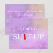 Tijd aan de Uitnodiging van het Stropdas van de Ac (Voorkant / Achterkant)