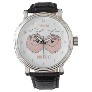 Tijd aan varken uit! De varkenshorloge van de Horloge