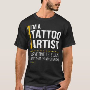 Tijd besparen Laten we aannemen dat tatoeëerder no T-shirt