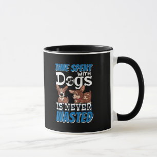 Tijd besteed aan honden wordt nooit verspild mok