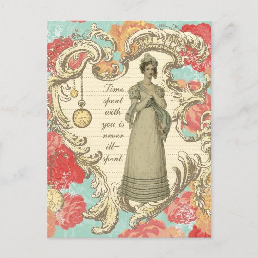 Tijd besteed aan jou briefkaart (Voorkant)