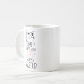 Tijd besteed met katten koffiemok (Voorkant links)