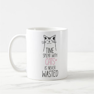 Tijd besteed met katten koffiemok
