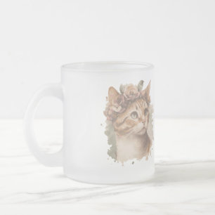 Tijd besteed met ontwerp van Waterverf van kattenk Matglas Koffiemok