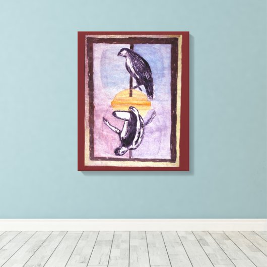 Tijd Canvas Afdruk (Insitu (Houten vloer))