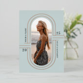 Tijd Capsule | Aankondiging moderne Folie Afstuder (Staand Voorkant)