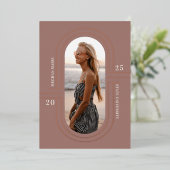 Tijd Capsule | Aankondiging moderne Folie Afstuder (Staand Voorkant)