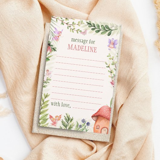 Tijd Capsule Fairy Eerste Verjaardag Bericht