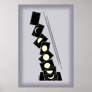 Tijd die door een gat valt poster